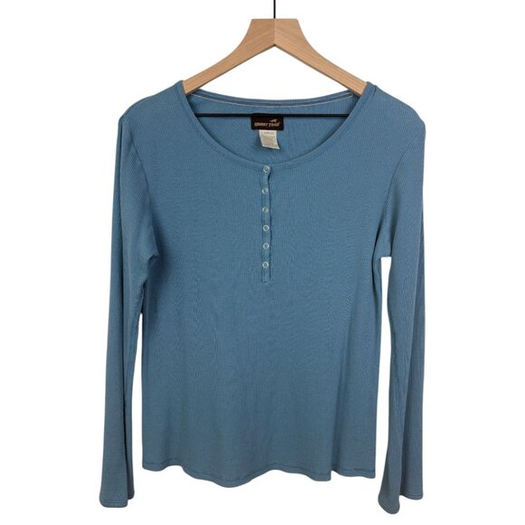 Horny Toad Tops - Horny Toad | Thermal Henley Top | Blue | Large